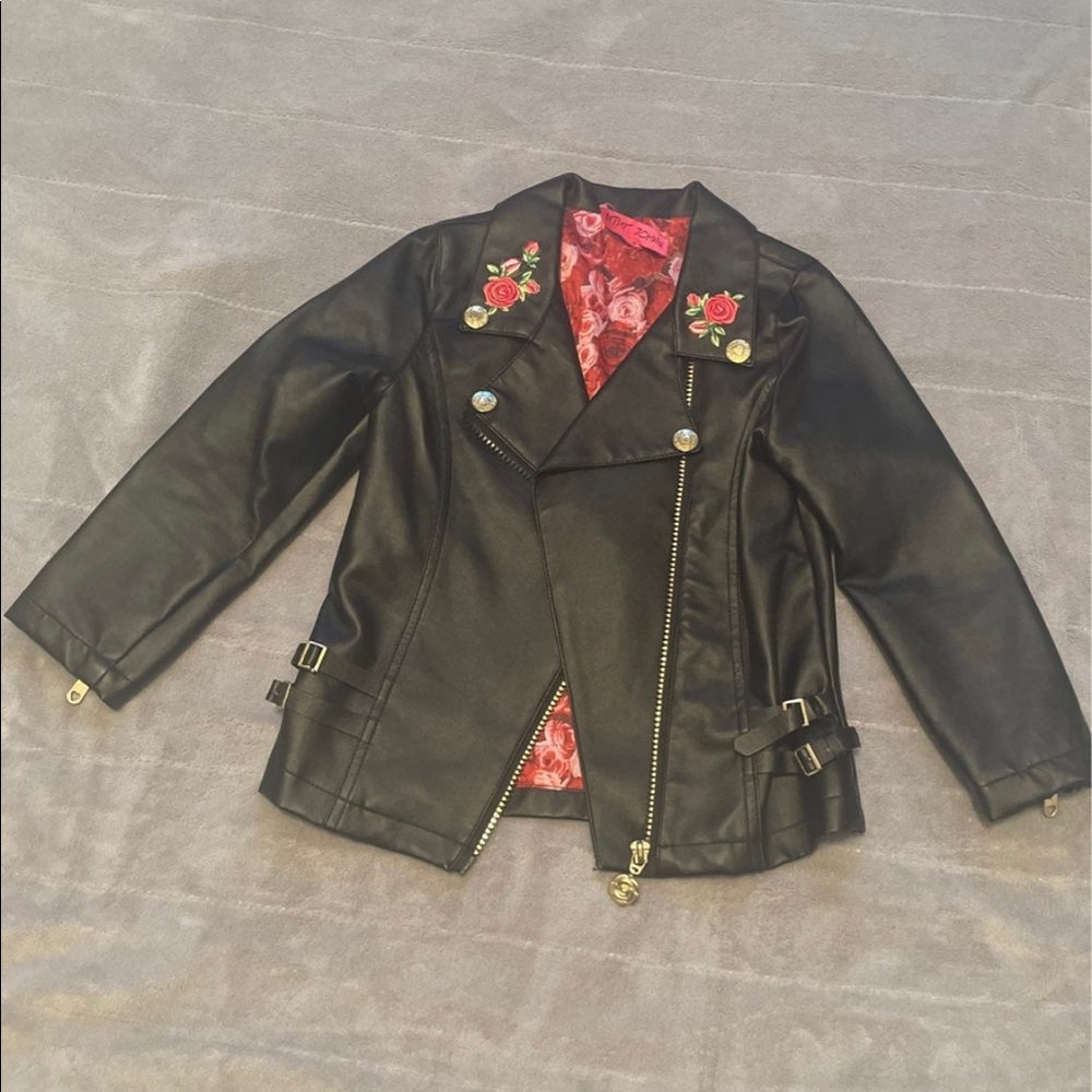 Betsey Johnson Girls Black Jacket 5T